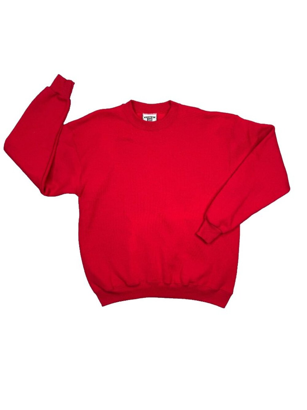 Vintage Lee Heavyweight Sweatshirt Mens Large L Red Blank Plain Crewneck 90s